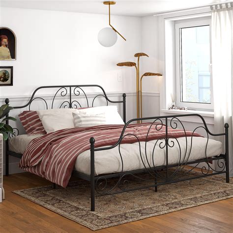 metal bed frame for king bed in a box|kingsize metal bed frames.